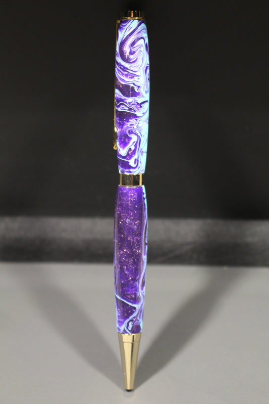 Blue Marble Slimline pen